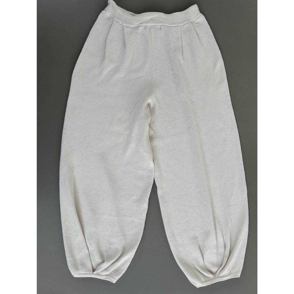 Free People FP Beach Freya Knit Wide Leg Barrel Linen Blend Lounge Pant L - Picture 2 of 9